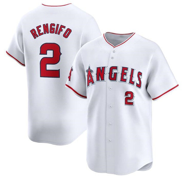 Los Angeles Angels #2 Luis Rengifo White HOLBERT Home Limited Stitched Jersey
