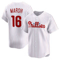 Philadelphia Phillies #16 Brandon Marsh White HOLBERT Home Limited Player Jersey