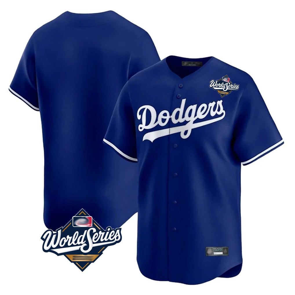 Los Angeles Dodgers Blank Player Royal HOLBERT Limited Home World Series Stitched Jerseys