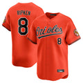 Baltimore Orioles #8 Cal Ripken Player Orange HOLBERT Limited Home Game Stitched Jerseys