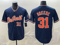 Detroit Tigers #31 Riley Greene Navy HOLBERT 2026 Alternate Vapor Premier Limited Stitched Jersey