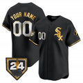 Custom Chicago White Sox 2024 Spring Training Patch Vapor Premier Limited Jersey ¨C All Stitched-Black Gold HOLBERT