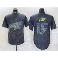 Tampa Bay Rays #15 Josh Lowe Charcoal HOLBERT 2024 City Connect Limited Stitched Jersey