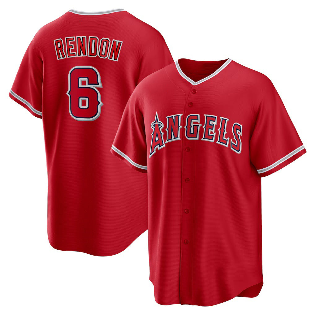 Los Angeles Angels #6 Anthony Rendon Red HOLBERT Alternate Replica Player Name Jersey