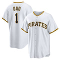 Pittsburgh Pirates #1 Dad Home White HOLBERT Replica Jersey