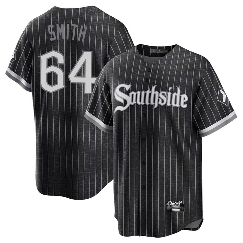 Chicago White Sox #64 Shane Smith Player Black HOLBERT City Connect Home Game Stitched Jerseys