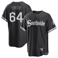 Chicago White Sox #64 Shane Smith Player Black HOLBERT City Connect Home Game Stitched Jerseys