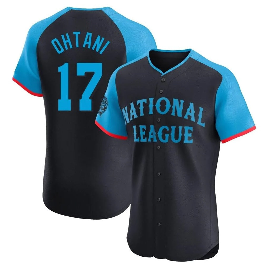 Los Angeles Dodgers #17 Shohei Ohtani Player Black HOLBERT National League All-Star Limited Elite Home Stitched Jerseys