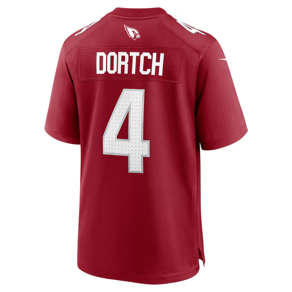 A.Cardinals #4 Greg Dortch Cardinal HOLBERT Team Game Jersey