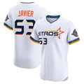 Houston Astros #53 Cristian Javier Player White HOLBERT City Connect Limited Elite Home Stitched Jerseys