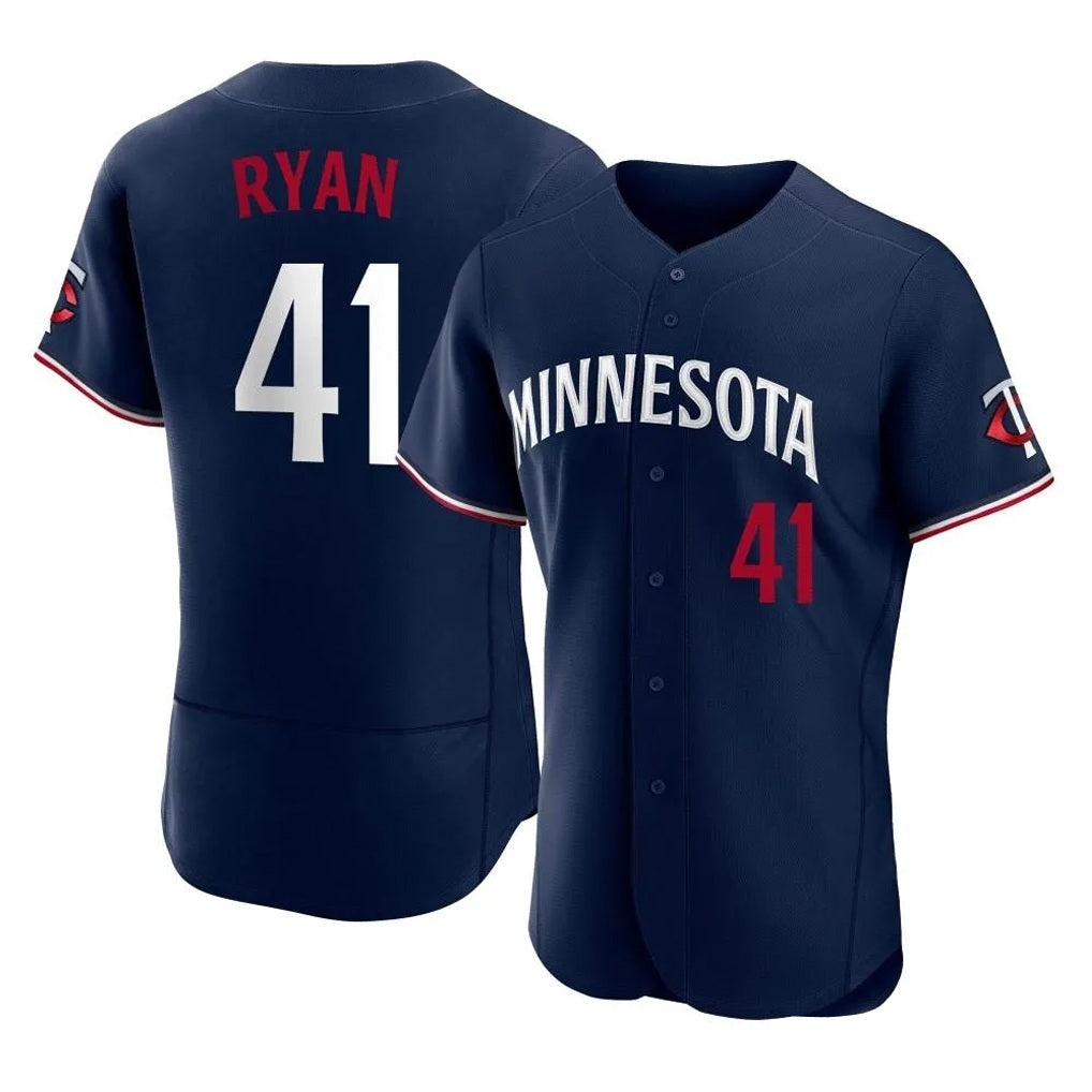 Minnesota Twins #41 Joe Ryan Player Navy HOLBERTReplica Home Limited Elite Stitched Jerseys