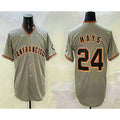 San Francisco Giants #24 Willie Mays Grey HOLBERT Limited Stitched Jersey
