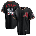 Arizona Diamondbacks #14 Gabriel Moreno Player Black HOLBERT USA 250 Fourth of July Game Home Stitched Jerseys