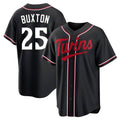 Minnesota Twins #25 Byron Buxton Player Black HOLBERTFashion Out Home Limited Stitched Jerseys