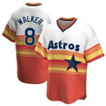 Houston Astros #8 Christian Walker Player Rainbow Cooperstown Collection HOLBERT T-shirt Stitched Jerseys