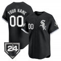 Custom Chicago White Sox 2024 Spring Training Patch Vapor Premier Limited Jersey ¨C Black HOLBERT