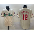 Philadelphia Phillies #12 Kyle Schwarber Cream HOLBERT Phanatic Limited Stitched Jersey