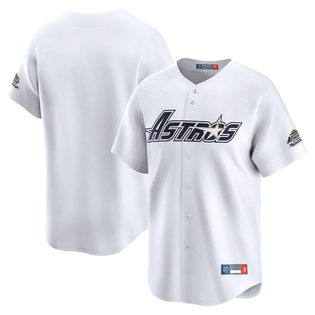Houston Astros Blank Player White HOLBERT Throwback Cooperstown Collection Limited Stitched Jerseys