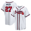 Atlanta Braves #27 Austin Riley White HOLBERT Home Replica Player Jersey