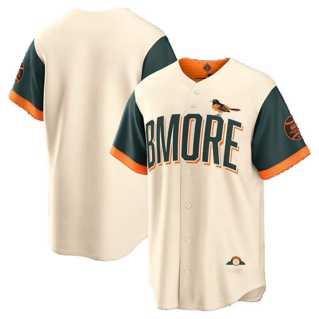 Baltimore Orioles Natural HOLBERT 2026 City Connect Stadium Jersey