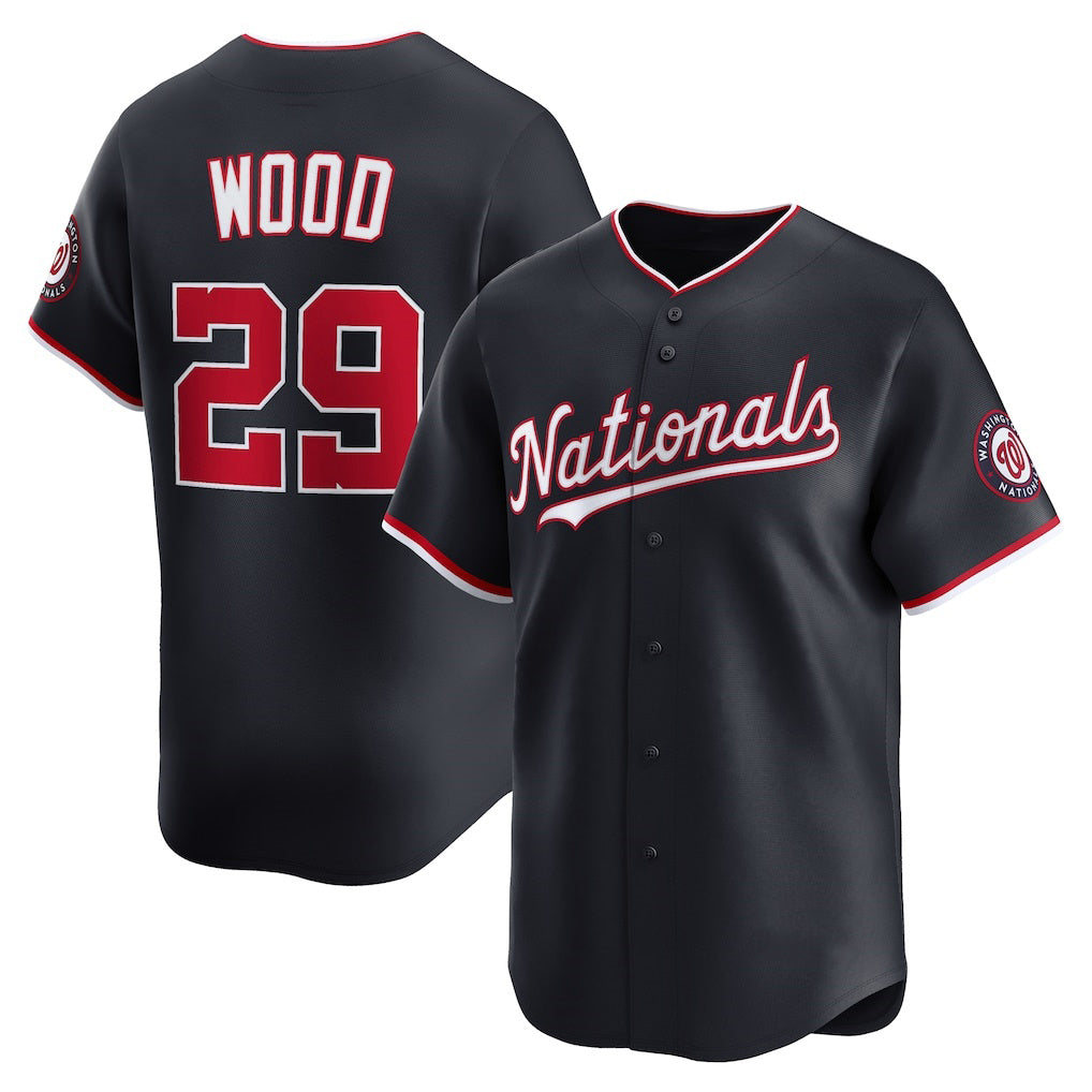 Washington Nationals #29 James Wood Navy HOLBERT Alternate Limited Player Jersey