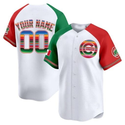 Custom Chicago Cubs Mexico Vapor Premier Limited Jersey ¨C White 2 HOLBERT
