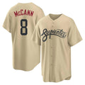 Arizona Diamondbacks #8 James McCann Player Tan HOLBERT City Connect Home Game Stitched Jerseys