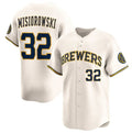 Milwaukee Brewers #32 Jacob Misiorowski Cream HOLBERT 2025 Limited Stitched Jersey