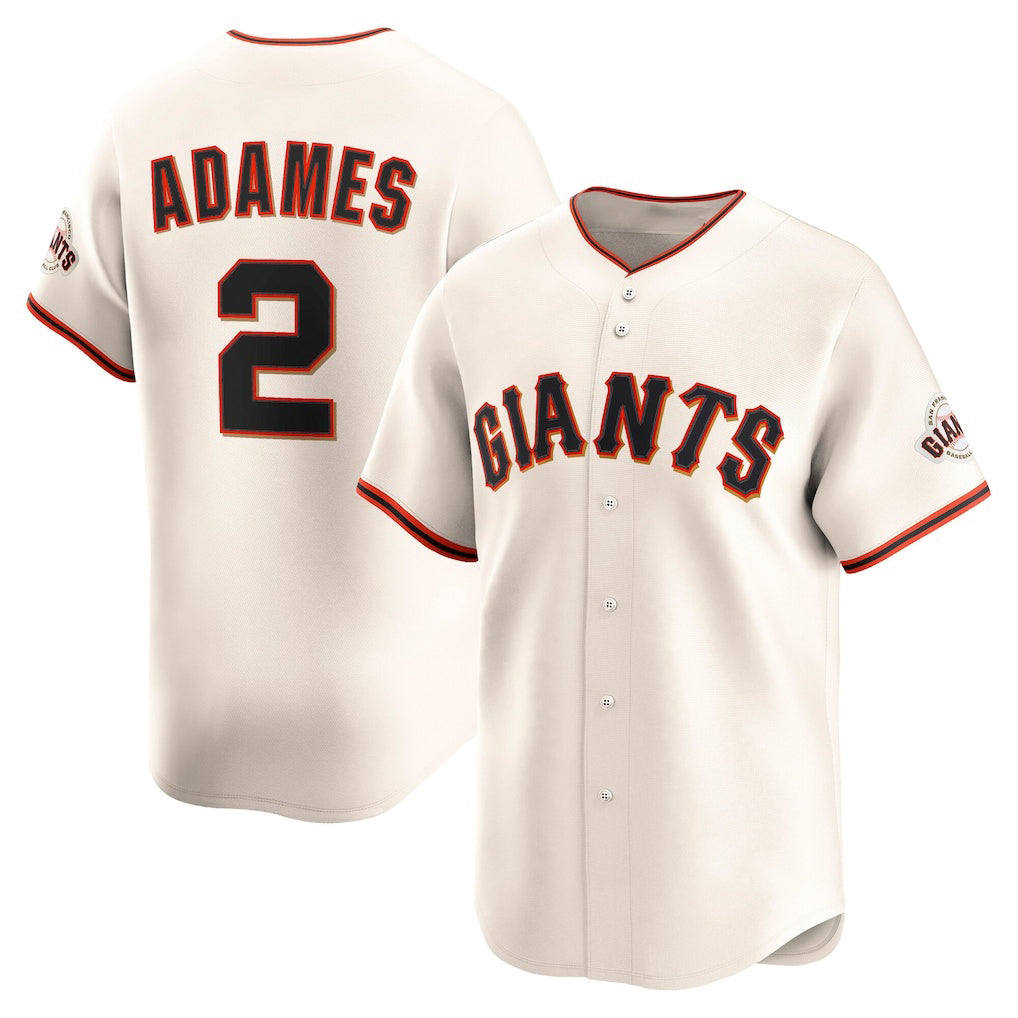 San Francisco Giants #2 Willy Adames Cream HOLBERT Home Limited Player Jersey