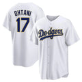 Los Angeles Dodgers #17 Shohei Ohtani Player Gold White HOLBERT 2026 Collection Stadium Game Stitched Jerseys