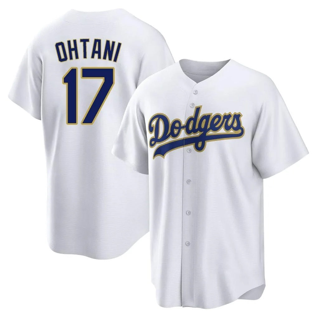 Los Angeles Dodgers #17 Shohei Ohtani Player Gold White HOLBERT 2026 Collection Stadium Game Stitched Jerseys