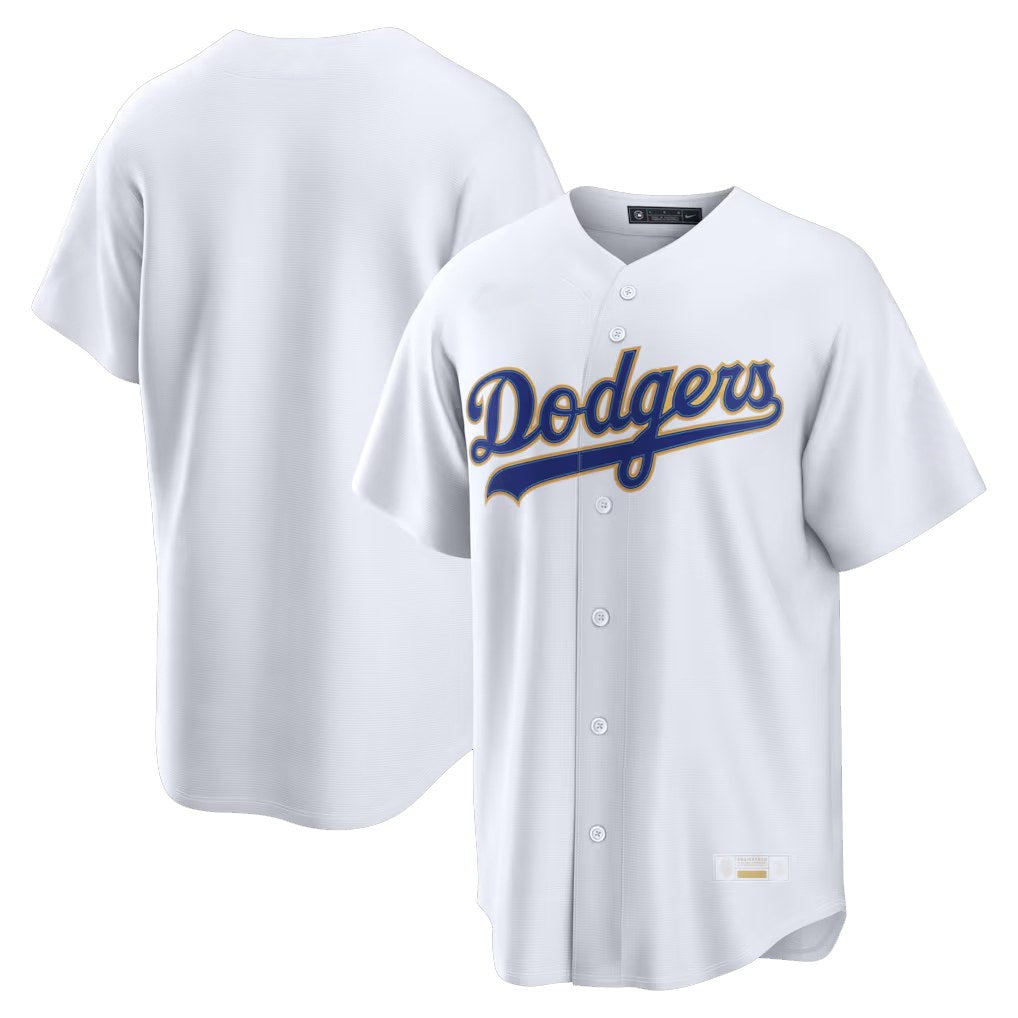 Los Angeles Dodgers Blank Player Gold White HOLBERT 2026 Collection Stadium Limited Stitched Jerseys