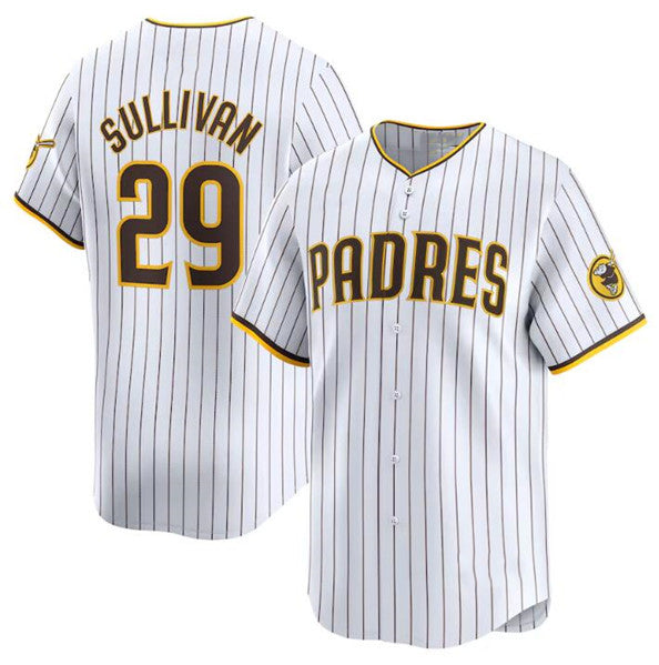San Diego Padres #29 Brett Sullivan White HOLBERT 2024 Home Limited Stitched Jersey