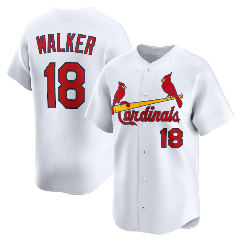 St. Louis Cardinals #18 Jordan Walker White HOLBERT Home Limited Player Jersey