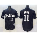 Houston Astros #11 Cam Smith Black HOLBERT Gothic 'Houston Born Barrio Raised' Limited Stitched Jersey