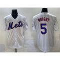 New York Mets #5 David Wright White HOLBERT Stitched Jersey