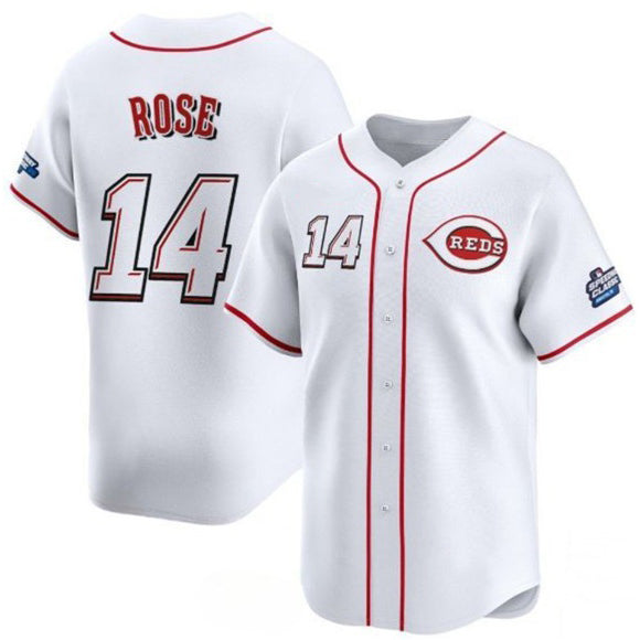 Cincinnati Reds #14 Pete Rose White HOLBERT 2025 Speedway Classic Home Limited Stitched Jersey