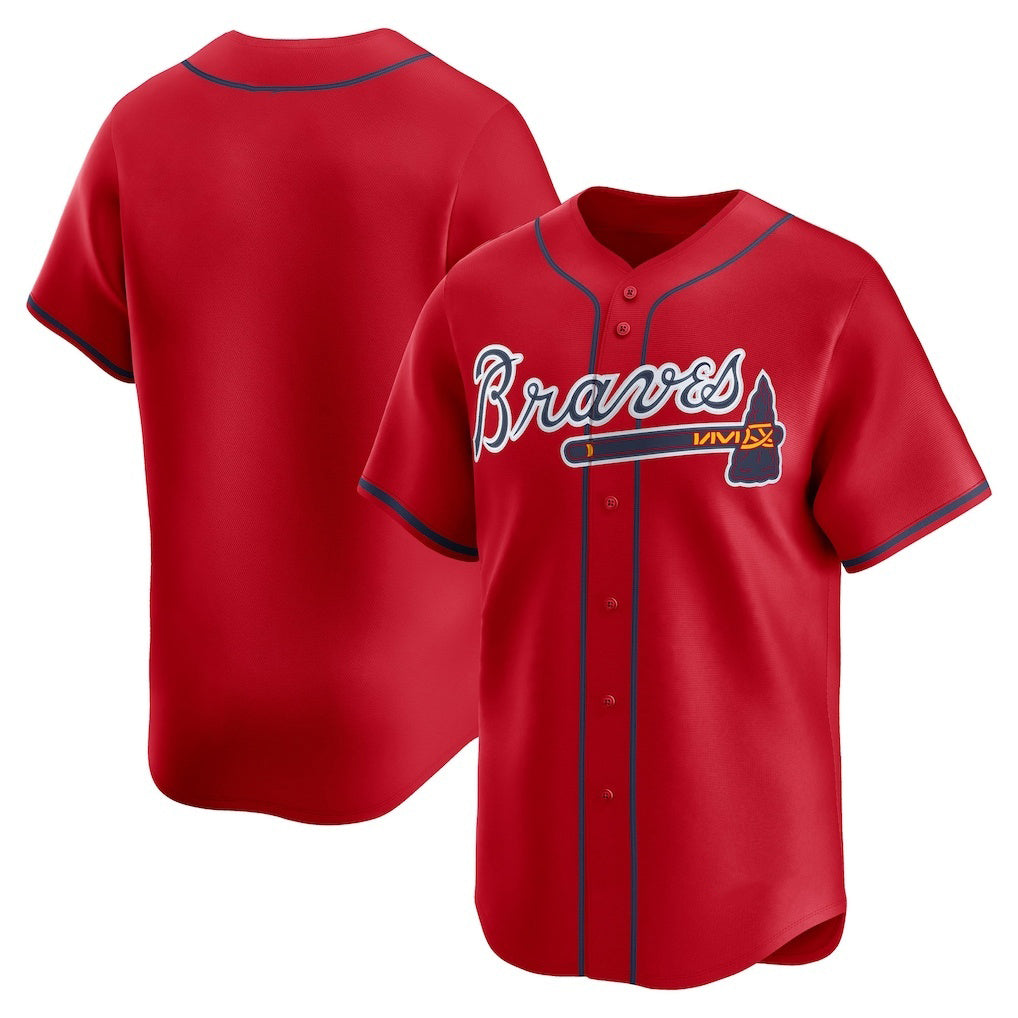 Atlanta Braves Red HOLBERT Alternate Limited Jersey
