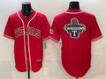 Texas Rangers Team Big Logo Red HOLBERT 2026 City Connect Stadium Stitched Jerseys