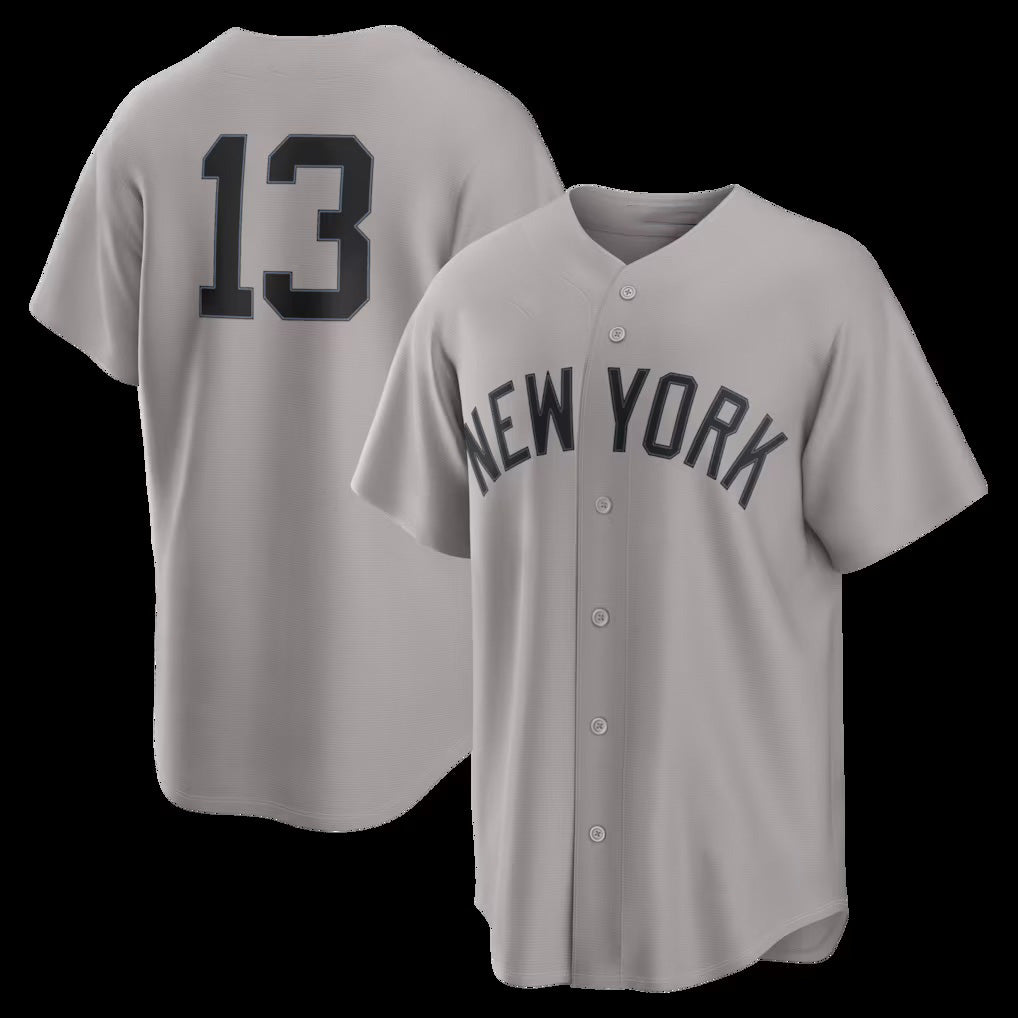 New York Yankees #13 Jazz Chisholm Jr. Gray HOLBERT Road Replica Jersey 2