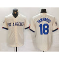 Los Angeles Dodgers #18 Yoshinobu Yamamoto Cream HOLBERT 2024 City Connect Limited Stitched Jersey