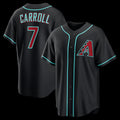 Arizona Diamondbacks #7 Corbin Carroll Black HOLBERT Alternate Replica Jersey