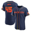 Houston Astros #45 Tatsuya Imai Player Navy HOLBERT City Connect Limited Elite Home Stitched Jerseys