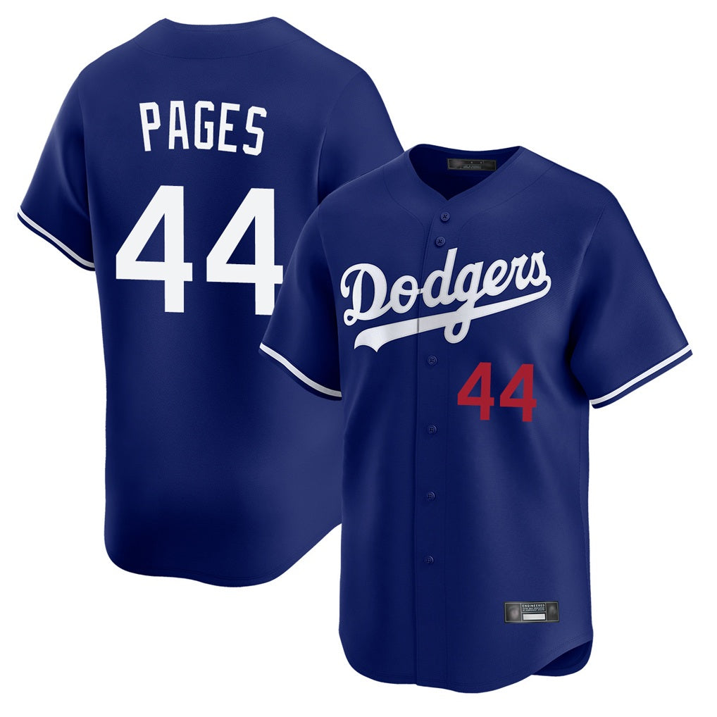 Los Angeles Dodgers #44 Andy Pages Player Royal HOLBERT Limited Home Stitched Jerseys