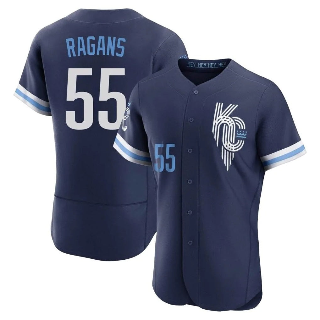 Kansas City Royals #55 Cole Ragans Player Navy HOLBERT City Connect Limited Elite Home Stitched Jerseys
