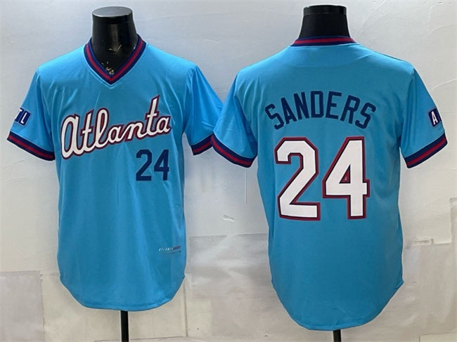 Atlanta Braves #24 Deion Sanders Powder Blue HOLBERT 2026 City Connect Stadium Stitched Jersey