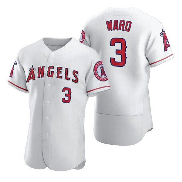 Los Angeles Angels #3 Waylor Ward White HOLBERT Flex Base Stitched Jersey