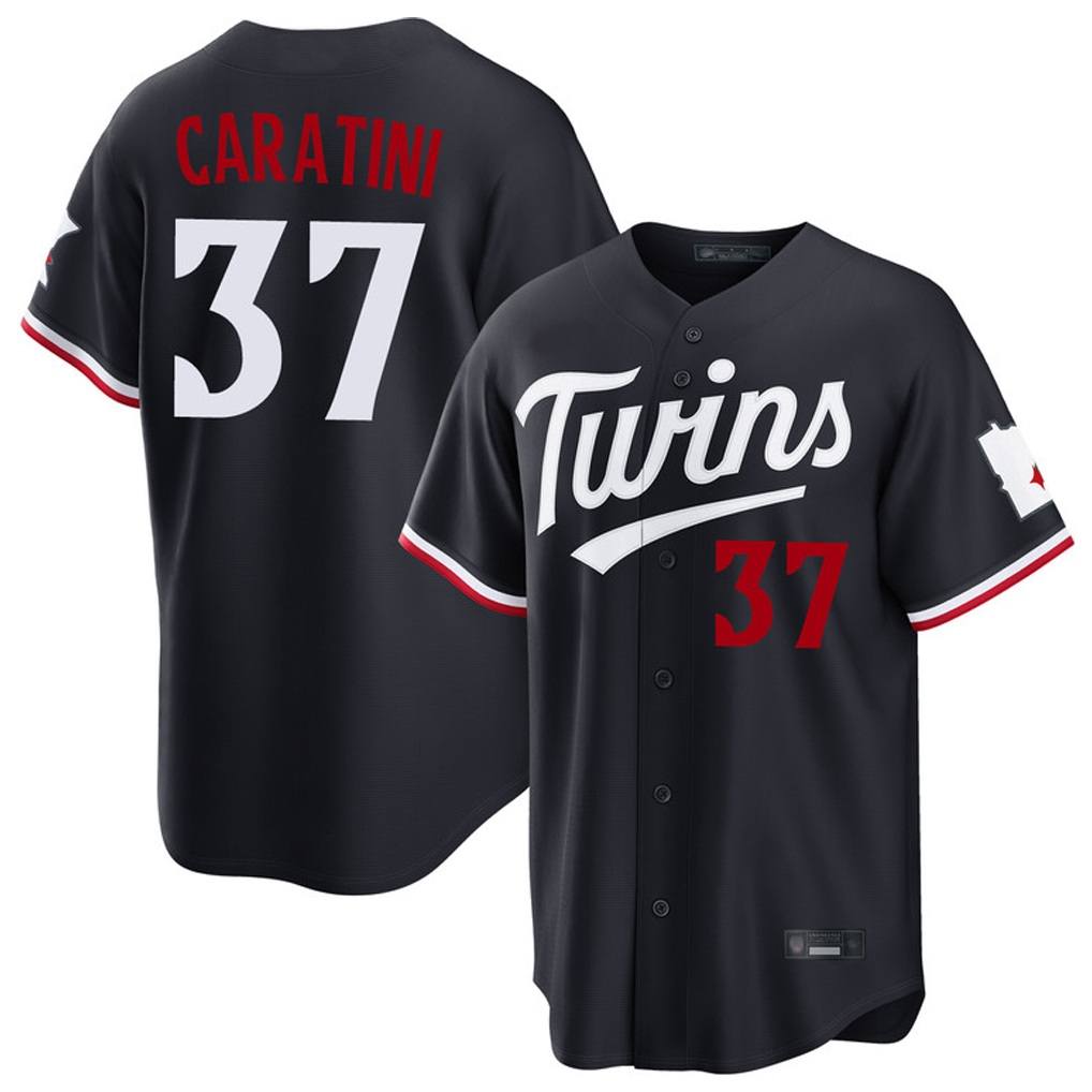 Minnesota Twins #37 Victor Caratini Player Navy HOLBERTHome Game Stitched Jerseys
