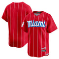 Miami Marlins Blank Player Red HOLBERT City Connect Home Game Stitched Jerseys