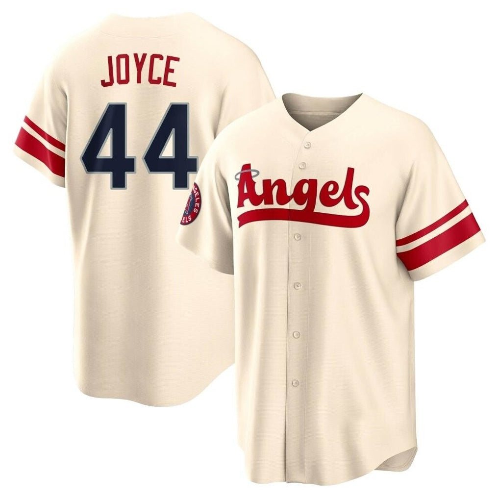 Los Angeles Angels #44 Ben Joyce Player Cream HOLBERT City Connect Home Stitched Jerseys